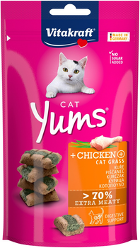 Лакомство для котов с курицей Vitakraft Yums Chicken, 40 гр