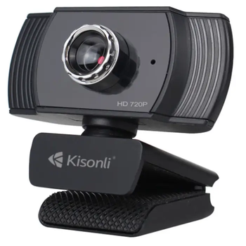 Веб-камера для компьютера Kisonli HD-723 720P 3P со встроенным микрофоном Черный