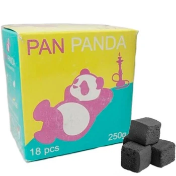 Кокосовый уголь Pan-Panda - 0.25 кг, 18 штук в коробке (Пан Панда)