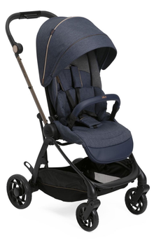 Прогулянкова коляска дитяча Chicco One4Ever Denim Shine Темно-синя (8058664176809)