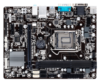 Материнская плата s1150 Intel H81 GM 2*DDR3 Gigabyte GA-H81M-D2W mATX б/у