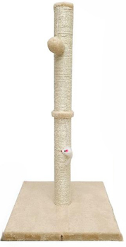 Drapak dla kotów LEAN Toys Wieża 80 x 40 cm Ciemnobrązowy (5905991034520)