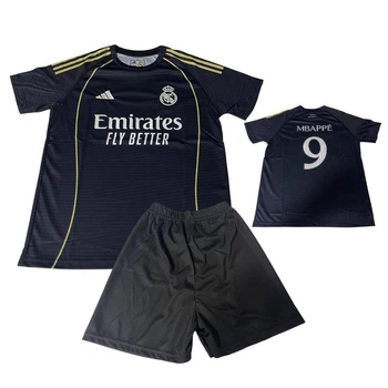 Форма футбольна дитяча ФК "Real Madrid" №9 Mbappe 116 (7 років) чорна