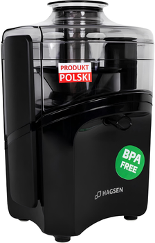 Соковижималка (соковичавниця) відцентрова Hagsen MJ500 Чорний