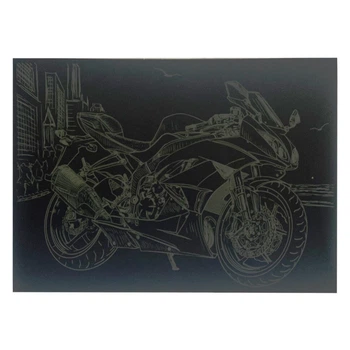 Гравюра А4 "Мотоцикл" Danko Toys ГрА4-11з економ варіант в пакеті 29,7х21 см