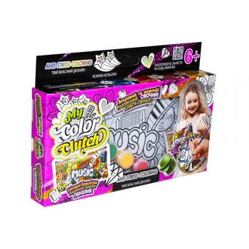 Пенал розмальовка "My color Clutch" Danko Toys CCL-01-03U Music
