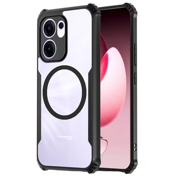 Противоударный чехол - накладка Acryl Armor Ring для Oppo Reno13F 4G / 5G, Black