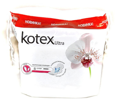 Прокладки KOTEX Ultra soft Super, 8 штук в упаковці