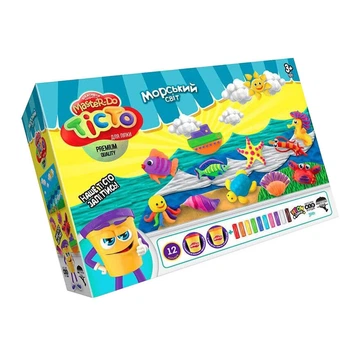 Набір для творчості "Тісто для ліплення Master Do" Danko Toys TMD-07-04U укр Морський світ