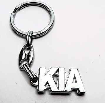 Брелок автомобильный KIA Finding Кольцо кулон КИА для ключей Сталистый 3 см x 1.4 см