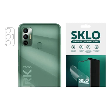Захисна гідрогелева плівка SKLO (на камеру) 4шт. для Tecno Spark Go 2023 Прозора