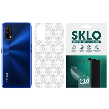 Захисна плівка SKLO Back (тил) Transp. для Realme C11 (2021) (Прозорий / Черепи)