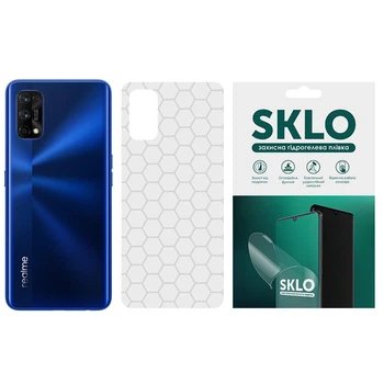 Захисна плівка SKLO Back (тил) Transp. для Realme C15 (Прозорий / Соты)
