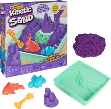 Набір для ліплення Kinetic Sand маленька пісочниця фіолетова (778988404928)