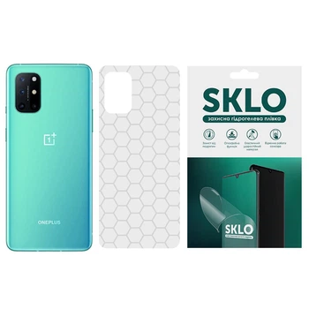 Захисна плівка SKLO Back (тил) Transp. для OnePlus 9R (Прозорий / Соты)