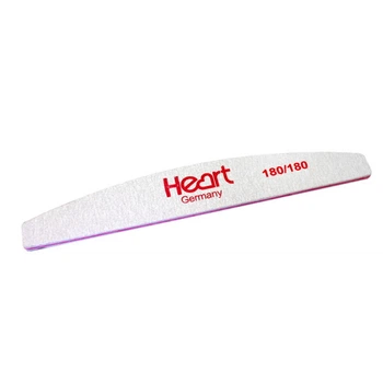 Пилка для ногтей Heart Half 180/180, полукруг (2000994171357)
