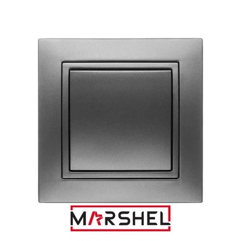 Вимикач одноклавішний MARSHEL ELEGANT VS10-190 Graffite