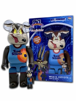 Статуэтка Bearbrick x Wile E. Coyote x Space Jam 400% + 100% 28 см + 7 см Medicom Toy Хитрый Койот