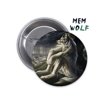 Значок Wolf Волк meme мем #04