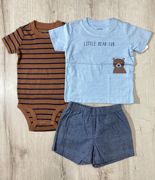 Костюм для мальчика Carters 16737310 12 мес 72-76 см Голубой