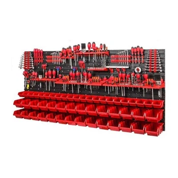 Панель для инструментов Kraft&Dele KD11861, настенная 170x78 см с 50 контейнерами (без инструментов)