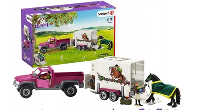 Набір пікап з трейлером для коней Schleich 42346