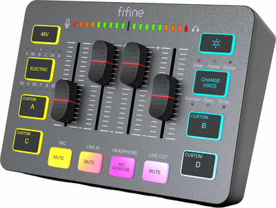 Mikser Fifine Sound Card SC3 Black