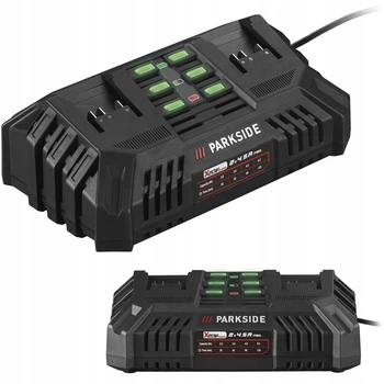 Двойное зарядное устройство для Parkside PDSLG 20 B1
