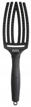 Szczotka do włosów Olivia Garden Fingerbrush antystatyczna 26.5 cm Czarna (5414343017291)