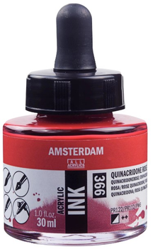 Tusz akrylowy Amsterdam Quinacridone Rose 366 30 ml (8712079389598)