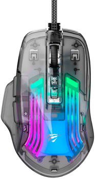 Мышь Havit HV-MS1011SE USB Transparent Black (6950676270280)