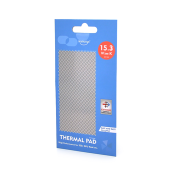 Силиконовая термопрокладка HY-153, 50x50x0.5mm, Gray, >15,3W/m-K, -30°?200°, удельный вес -2g/cm3, Blister