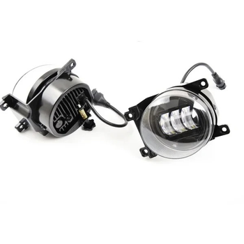 Дополнительные противотуманные LED фары ПТФ на Toyota Land Cruiser 200 W/W 45W 12-15 комплект Тойота Ленд Крузер 200 SV0643