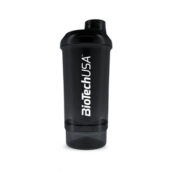 Шейкер Wave + Compact 500мл (+ 150мл), Black BioTech 000312878