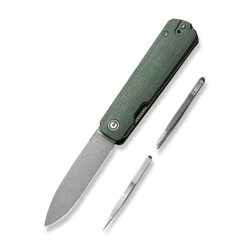Складной карманный нож Civivi Sendy, (7.2 см) Nitro-V / Micarta темно-зеленый