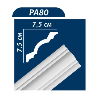 Стельовий плінтус PREMIUM DECOR PA 80 75х75 2м