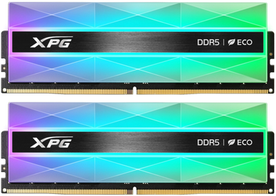 Pamięć RAM ADATA DDR5-6400 32768MB PC5-51200 (Kit of 2x16384) XPG Lancer Neon RGB Silver (AX5U6400C3216G-DCLANRSG)