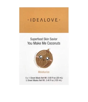 Маска для лица с суперфудами, кокос Idealove, Superfood Skin Savior 20 мл (0,68 жидких унции)