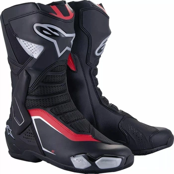 Черевики Alpinestars SMX-6 V3, 43, Чорний/Червоний/Срібний (2958240)
