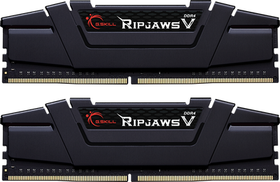 Оперативна пам'ять G.Skill DDR4-2666 65536MB PC4-21300 (Kit of 2x32768) Ripjaws V Black (F4-2666C19D-64GVK)