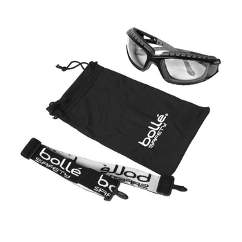 Очки баллистические Bollé защитные Tact. Goggles Tracker One size Черный Прозрачный (opt-M-T-5638)