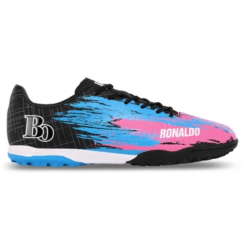 Сороконіжки футбольні Ronaldo Blue Ocean 240329-1 розмір 41 Black-Blue-Pink