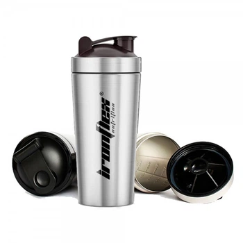 Металевий шейкер Iron Flex Steel Shaker 750ml silver