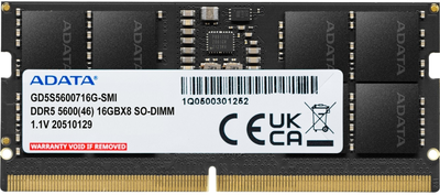 Оперативна памʼять G.Skill SO-DIMM DDR5-5600 16384MB PC5-44800 Gold Tray (GD5S5600716G-SMI)