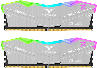 Оперативна пам'ять Team Group DDR5-6400 32768MB PC5-51200 (Kit of 2x16384) DELTA RGB ECO Silver (4711430806907)