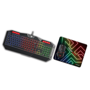 Комплект игровой 3в1 (клавиатура, мышь, коврик) Fantech P31 Черный