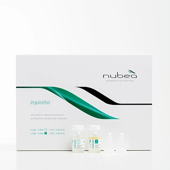 Терапия во флаконах для жирной кожи головы Nubea Equisebo 6 + 6 флаконов по 9 мл