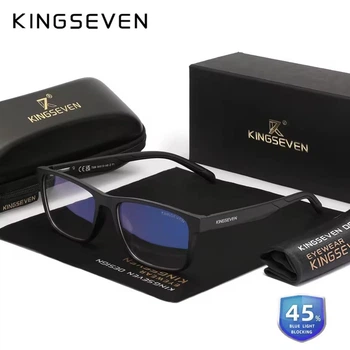 Очки компьютерные Blue Blocker 45% для мужчин и женщин KINGSEVEN 7356 Black 45