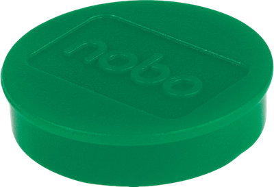 Zestaw magnesów Nobo zielony 38 mm 10 szt (ZES5028252611329/ZES5028252611398)