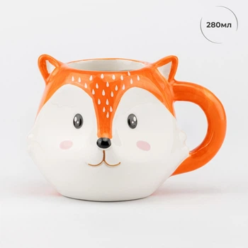 Кухоль керамічний Лис 280 мл 14х10 см 4008-008